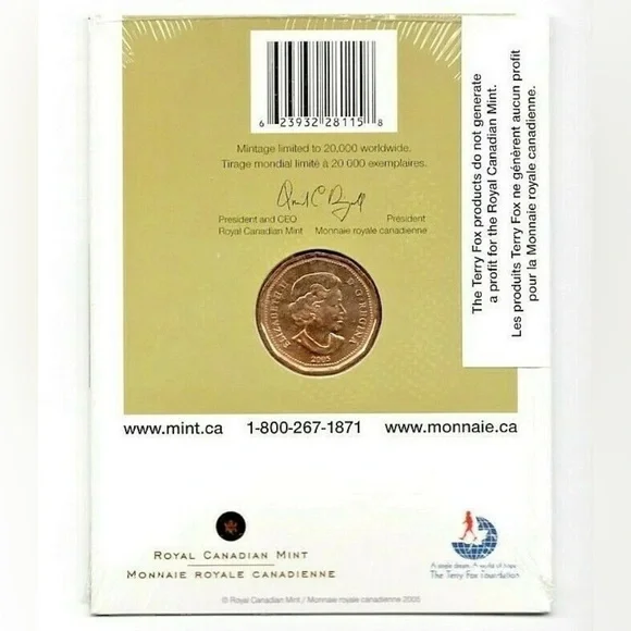 Official First Day Terry Fox Coin - Picture 2 of 5
